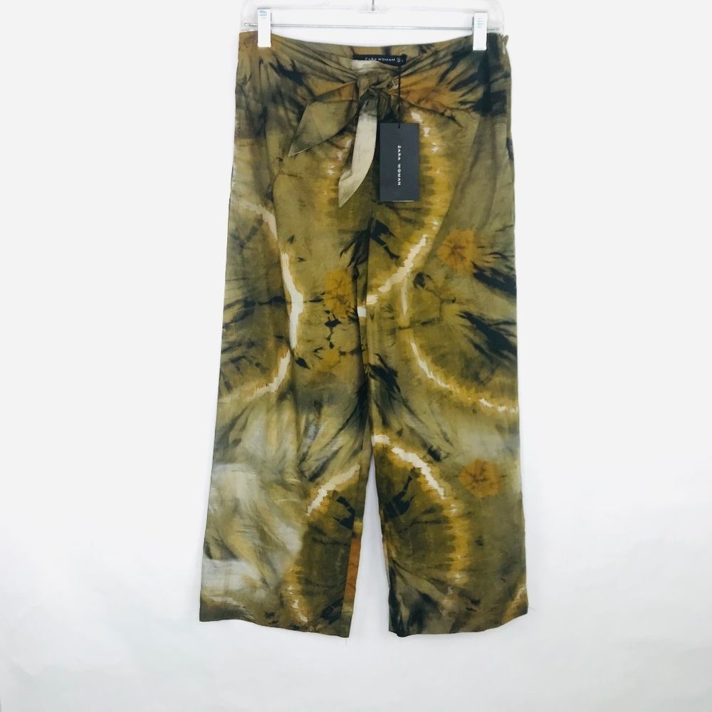 Zara Woman Tie Dye Palazzo Pants